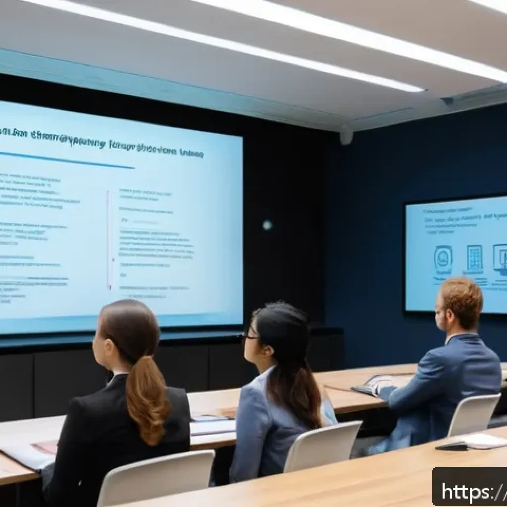 지적재산권 강사로서의 커리어 패스 - A professional classroom scene featuring a diverse group of adult learners attentively engaged in an...